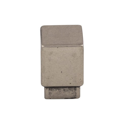 Top Knobs Tapered Square Knob 3/4" in Pewter Antique
