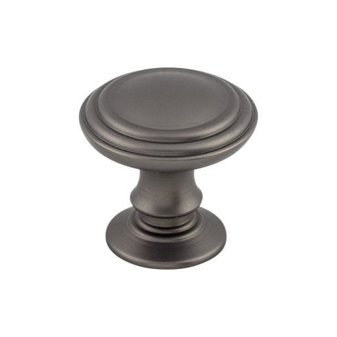 Top Knobs Reeded Knob 1 1/4" in Ash Gray