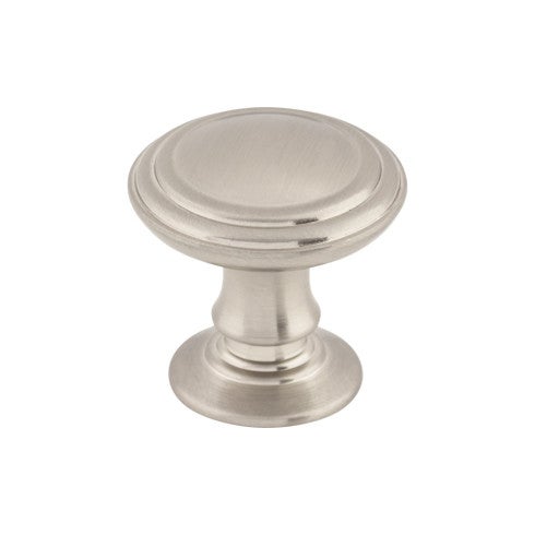 Top Knobs Reeded Knob 1 1/4" in Brushed Satin Nickel