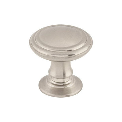 Top Knobs Reeded Knob 1 1/4" in Brushed Satin Nickel