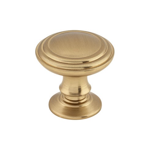 Top Knobs Reeded Knob 1 1/4" in Honey Bronze