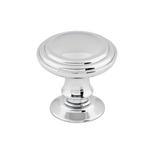Top Knobs Reeded Knob 1 1/4" in Polished Chrome