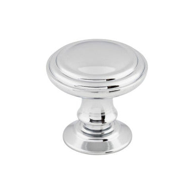 Top Knobs Reeded Knob 1 1/4" in Polished Chrome