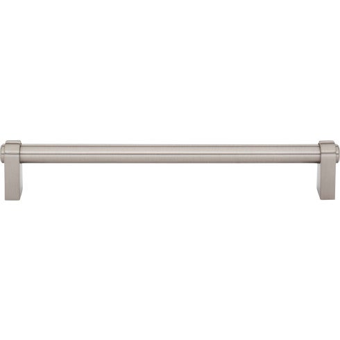 Top Knobs Lawrence Pull 7 9/16" c-c in Brushed Satin Nickel