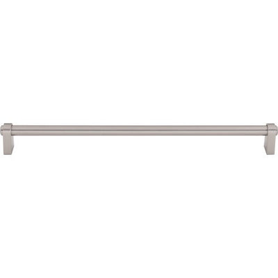 Top Knobs Lawrence Pull 12" c-c in Brushed Satin Nickel