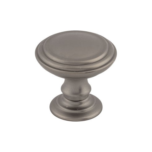 Top Knobs Reeded Knob 1 1/2" in Ash Gray
