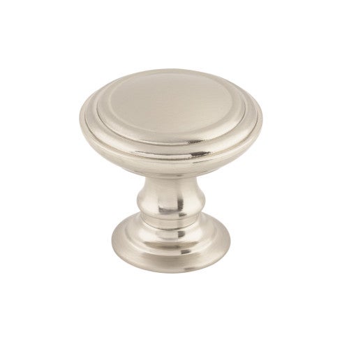 Top Knobs Reeded Knob 1 1/2" in Brushed Satin Nickel