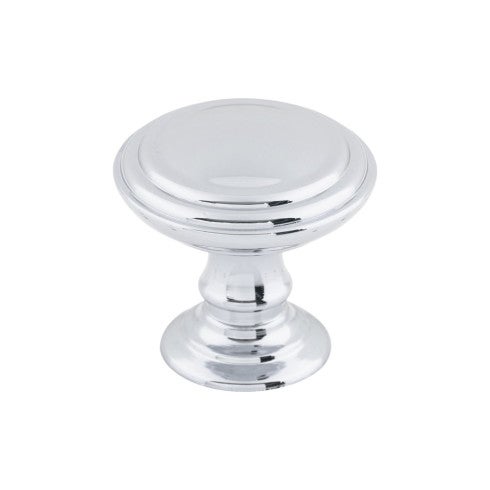 Top Knobs Reeded Knob 1 1/2" in Polished Chrome