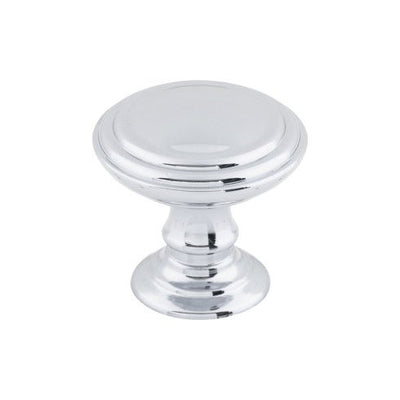 Top Knobs Reeded Knob 1 1/2" in Polished Chrome