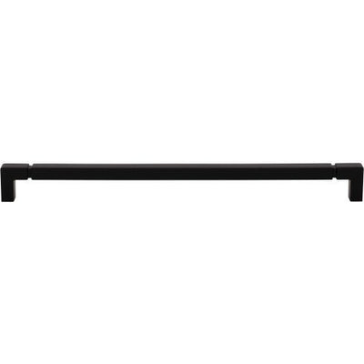 Top Knobs Langston Pull 12" c-c in Flat Black