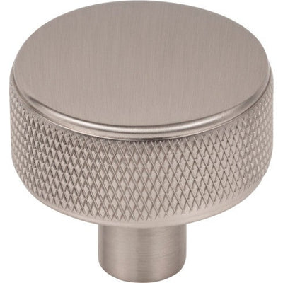 Top Knobs Burnham Round Knob 1 1/4" in Brushed Satin Nickel