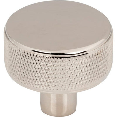 Top Knobs Burnham Round Knob 1 1/4" in Polished Nickel