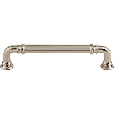 Top Knobs Reeded Appliance Pull 5" c-c in Polished Nickel