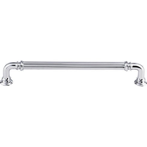 Top Knobs Reeded Appliance Pull 7" c-c in Polished Chrome
