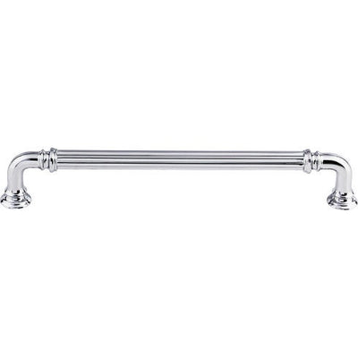 Top Knobs Reeded Appliance Pull 7" c-c in Polished Chrome