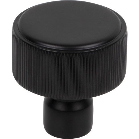 Top Knobs Dempsey Round Knob 1 1/4" in Flat Black