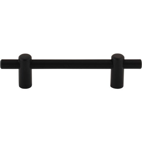 Top Knobs Dempsey Pull 3 3/4" c-c in Flat Black