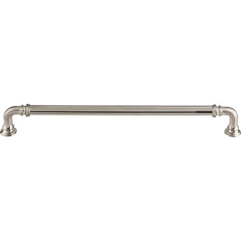Top Knobs Reeded Appliance Pull 9" c-c in Brushed Satin Nickel