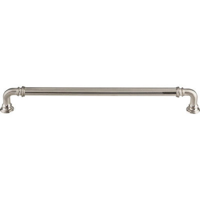 Top Knobs Reeded Appliance Pull 9" c-c in Brushed Satin Nickel