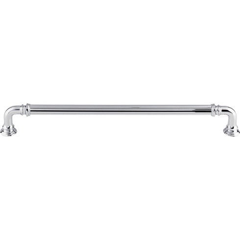 Top Knobs Reeded Appliance Pull 9" c-c in Polished Chrome