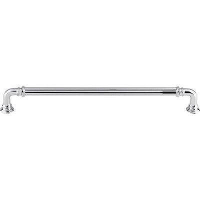 Top Knobs Reeded Appliance Pull 9" c-c in Polished Chrome