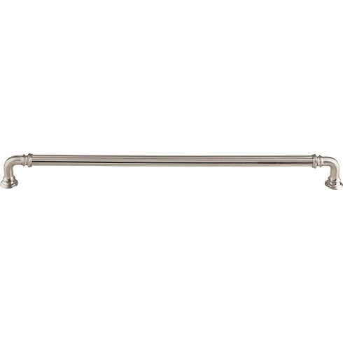 Top Knobs Reeded Appliance Pull 12" c-c in Brushed Satin Nickel