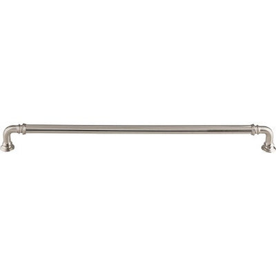 Top Knobs Reeded Appliance Pull 12" c-c in Brushed Satin Nickel
