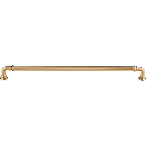 Top Knobs Reeded Appliance Pull 12" c-c in Honey Bronze