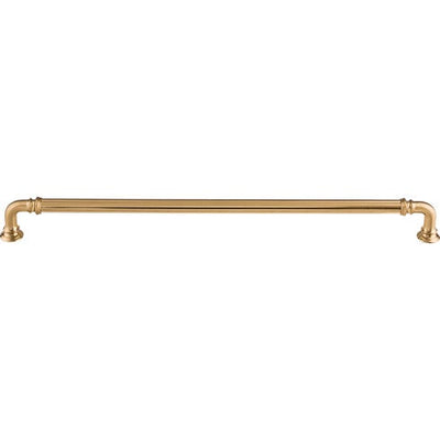 Top Knobs Reeded Appliance Pull 12" c-c in Honey Bronze