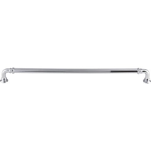 Top Knobs Reeded Appliance Pull 12" c-c in Polished Chrome