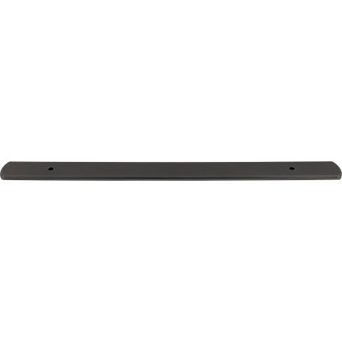Top Knobs Wescott Backplate 12" c-c Appliance Pull in Ash Gray