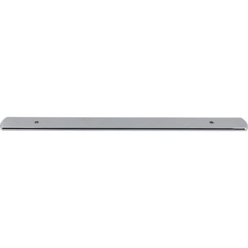 Top Knobs Wescott Backplate 12" c-c Appliance Pull in Polished Chrome