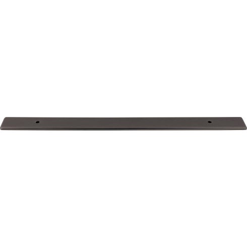 Top Knobs Radcliffe Backplate 12" c-c Appliance Pull in Ash Gray