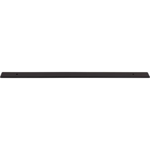 Top Knobs Radcliffe Backplate 18" c-c Appliance Pull in Flat Black