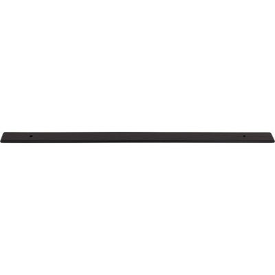 Top Knobs Radcliffe Backplate 18" c-c Appliance Pull in Flat Black