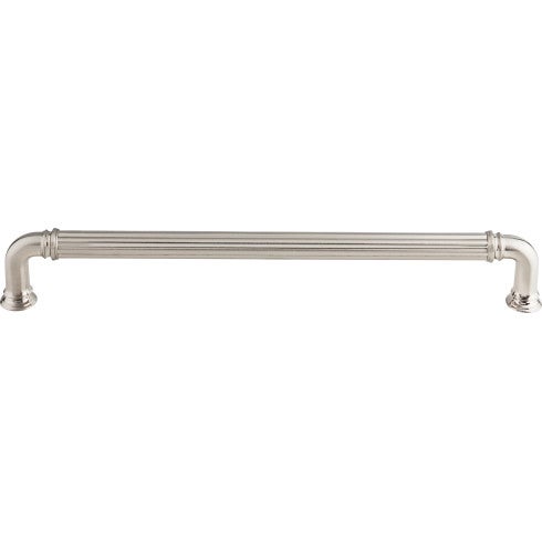 Top Knobs Reeded Appliance Pull 18" c-c Appliance Pull in Brushed Satin Nickel