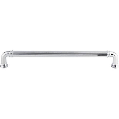 Top Knobs Reeded Appliance Pull 18" c-c Appliance Pull in Polished Chrome