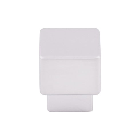 Top Knobs Tapered Square Knob 1" in Aluminum