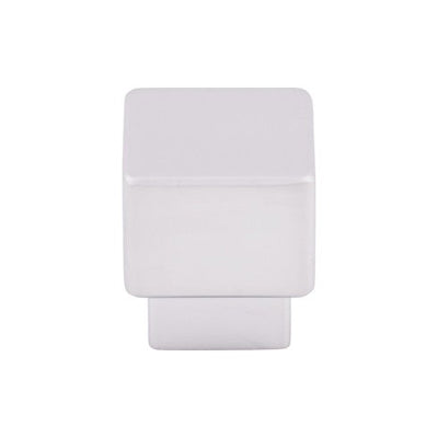 Top Knobs Tapered Square Knob 1" in Aluminum