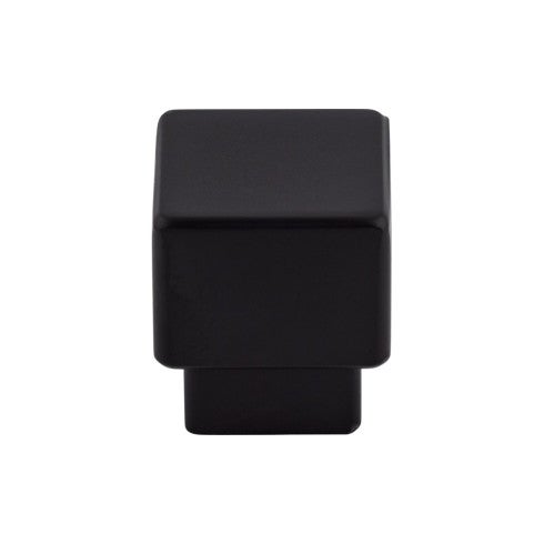Top Knobs Tapered Square Knob 1" in Flat Black