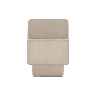 Top Knobs Tapered Square Knob 1" in Brushed Satin Nickel