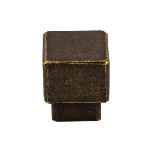 Top Knobs Tapered Square Knob 1" in German Bronze