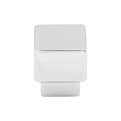 Top Knobs Tapered Square Knob 1" in Polished Chrome