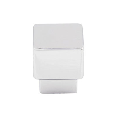 Top Knobs Tapered Square Knob 1" in Polished Chrome