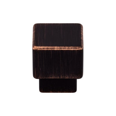 Top Knobs Tapered Square Knob 1" in Tuscan Bronze