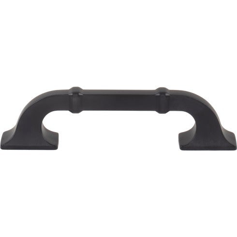 Top Knobs Califon Pull 3 3/4" c-c in Flat Black