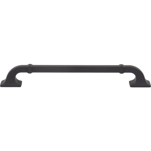 Top Knobs Califon Pull 7 9/16" c-c in Flat Black
