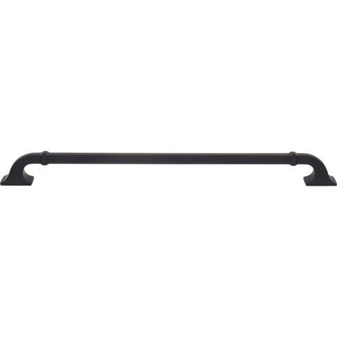 Top Knobs Califon Pull 12" c-c in Flat Black