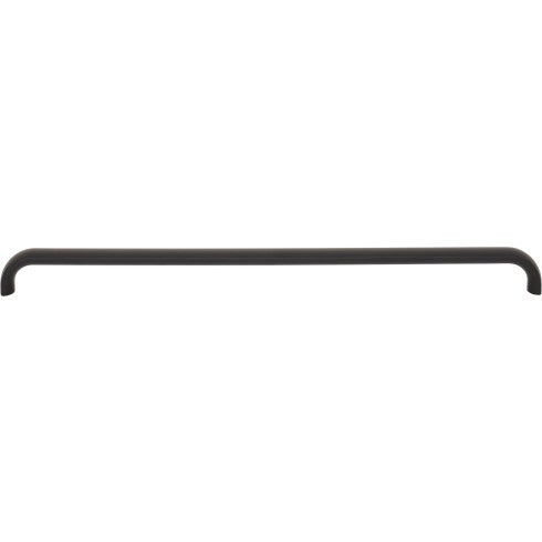 Top Knobs Brockwell Pull 12" c-c in Flat Black