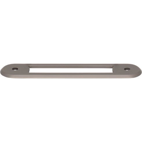 Top Knobs Brockwell Backplate 3 3/4" c-c in Ash Gray